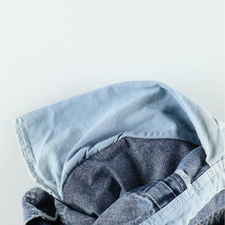 Lee DUNGAREES denim overalls, men's size W34 (approx.) unclear blue type Vintage Second Hand