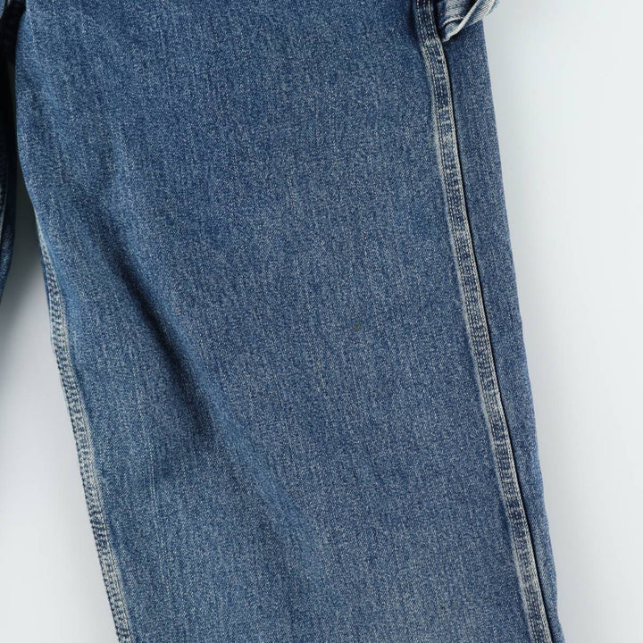 Lee DUNGAREES denim overalls, men's size W34 (approx.) unclear blue type Vintage Second Hand