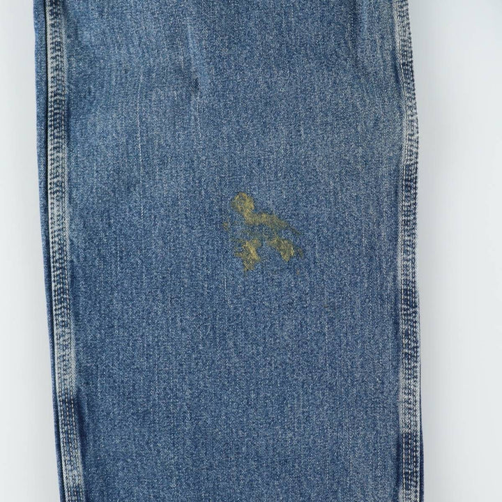Lee DUNGAREES denim overalls, men's size W34 (approx.) unclear blue type Vintage Second Hand