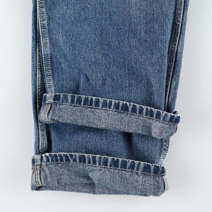 Lee DUNGAREES denim overalls, men's size W34 (approx.) unclear blue type Vintage Second Hand