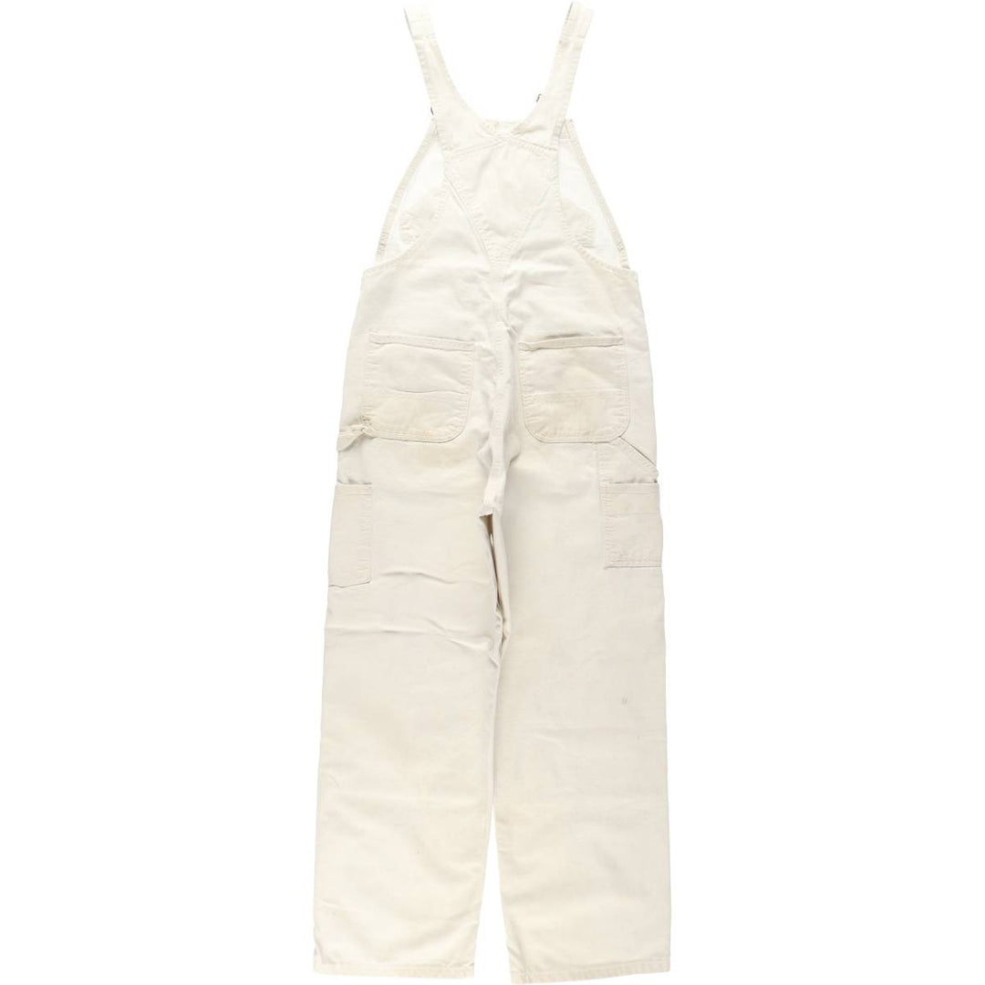 Carhartt Double Knee Denim Overalls, Men's Size W36 (approx.) cotton ivory Vintage Second Hand