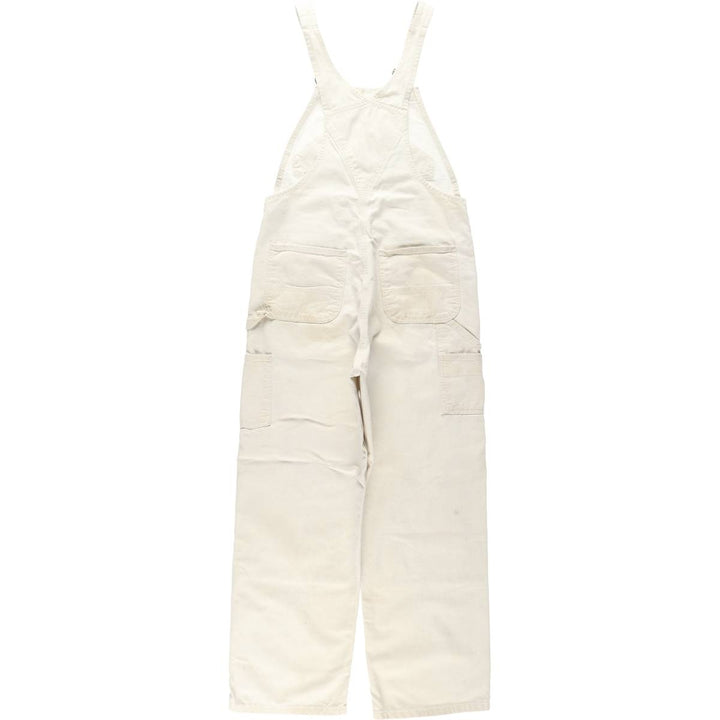 Carhartt Double Knee Denim Overalls, Men's Size W36 (approx.) cotton ivory Vintage Second Hand