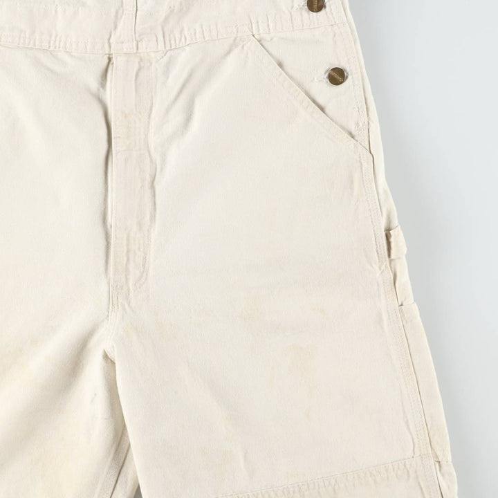 Carhartt Double Knee Denim Overalls, Men's Size W36 (approx.) cotton ivory Vintage Second Hand