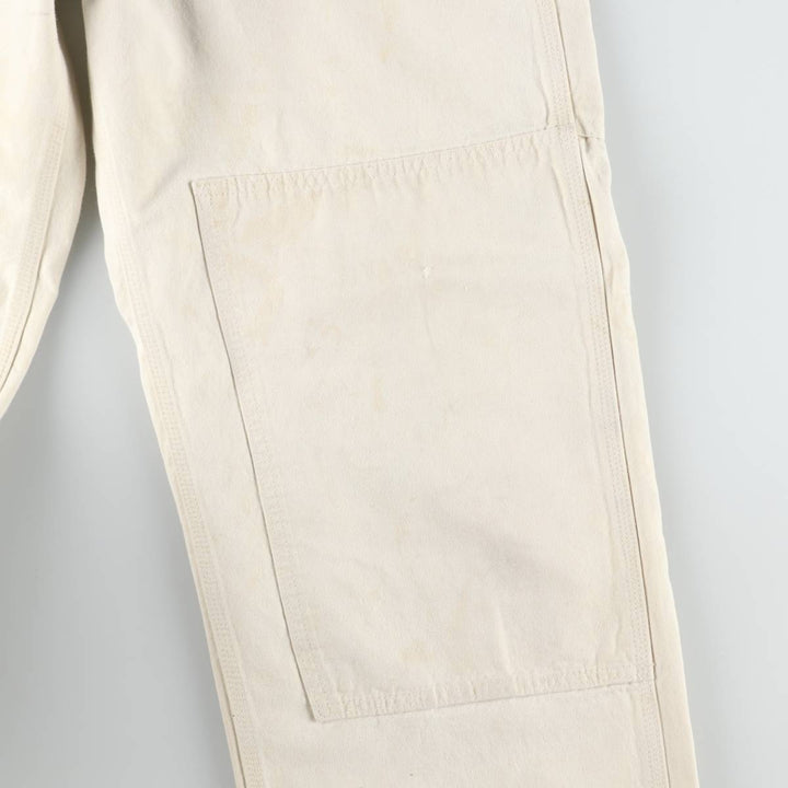 Carhartt Double Knee Denim Overalls, Men's Size W36 (approx.) cotton ivory Vintage Second Hand