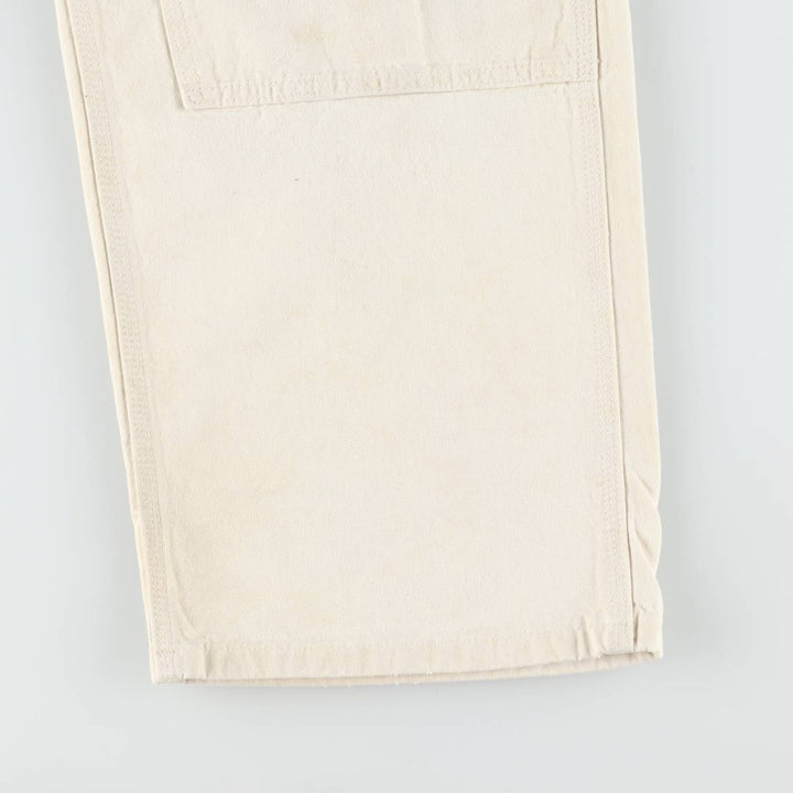 Carhartt Double Knee Denim Overalls, Men's Size W36 (approx.) cotton ivory Vintage Second Hand