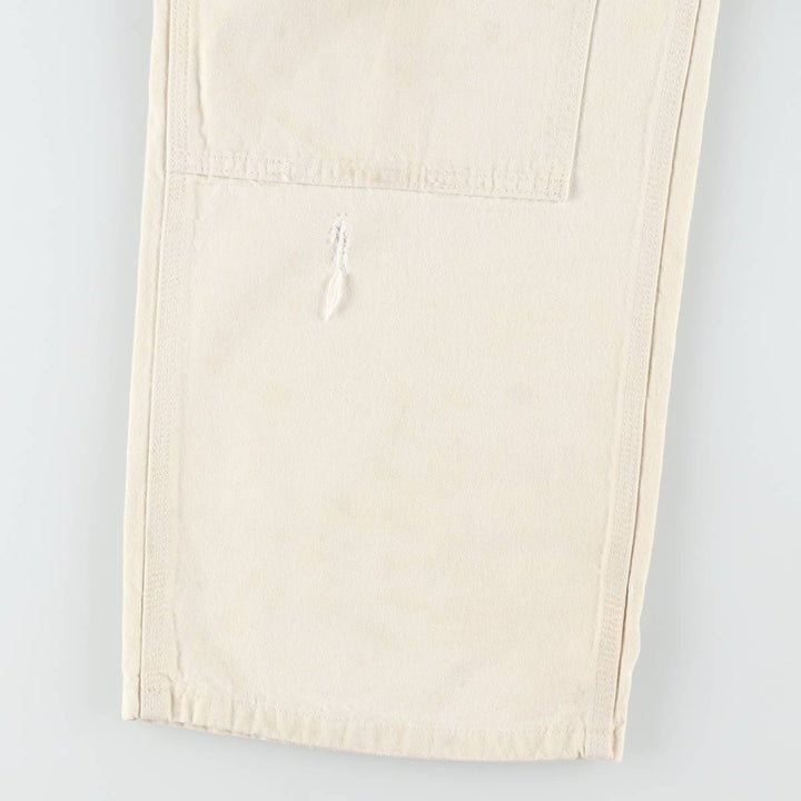 Carhartt Double Knee Denim Overalls, Men's Size W36 (approx.) cotton ivory Vintage Second Hand