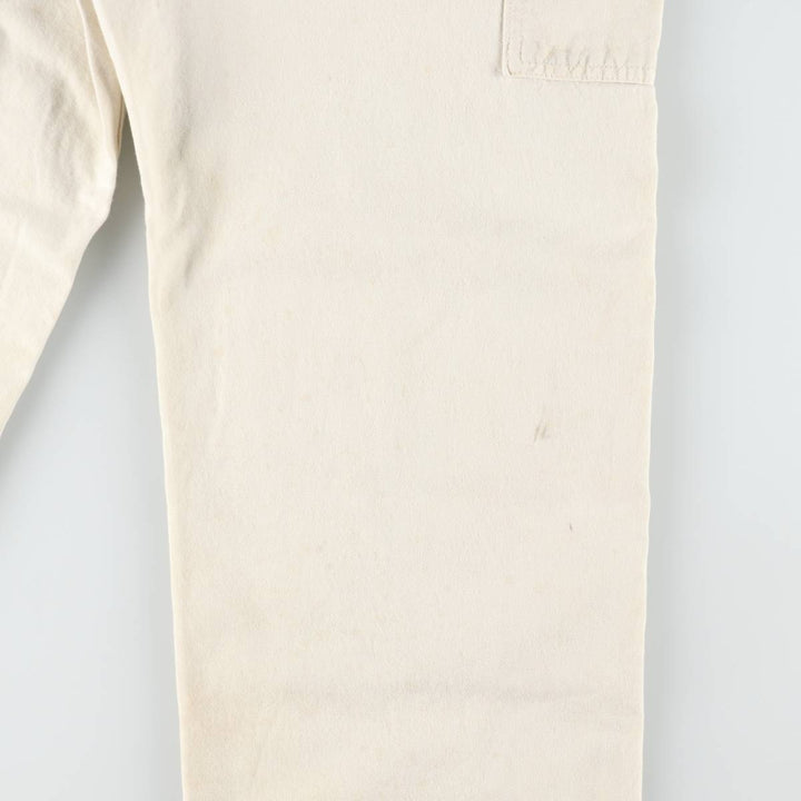 Carhartt Double Knee Denim Overalls, Men's Size W36 (approx.) cotton ivory Vintage Second Hand