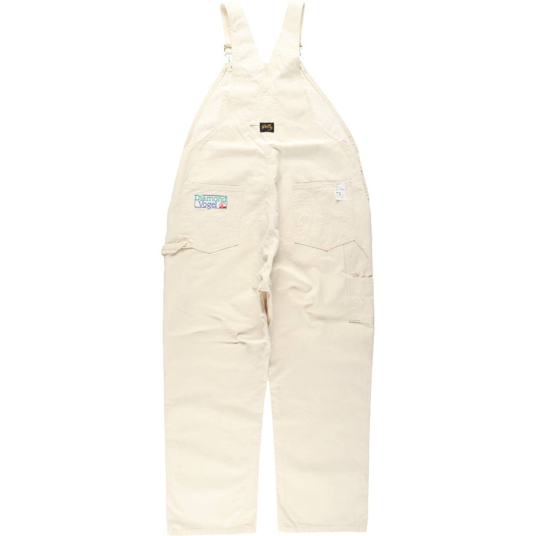 Stan Ray Diamond Vogel off-white overalls, made in USA, men's size W42 (approx.), vintage. cotton unbleached Vintage Second Hand