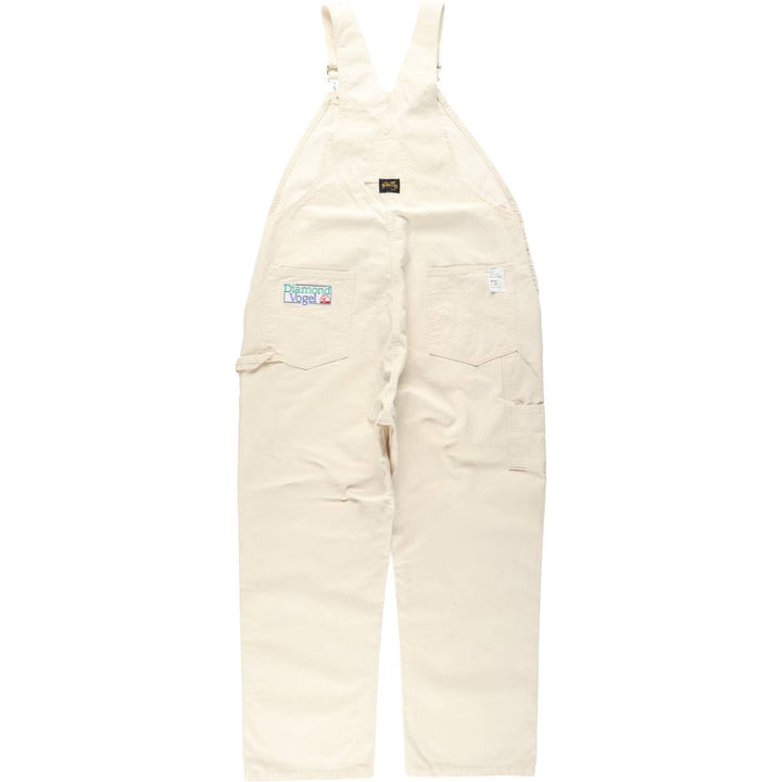 Stan Ray Diamond Vogel off-white overalls, made in USA, men's size W42 (approx.), vintage. cotton unbleached Vintage Second Hand