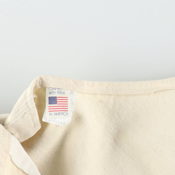 Stan Ray Diamond Vogel off-white overalls, made in USA, men's size W42 (approx.), vintage. cotton unbleached Vintage Second Hand