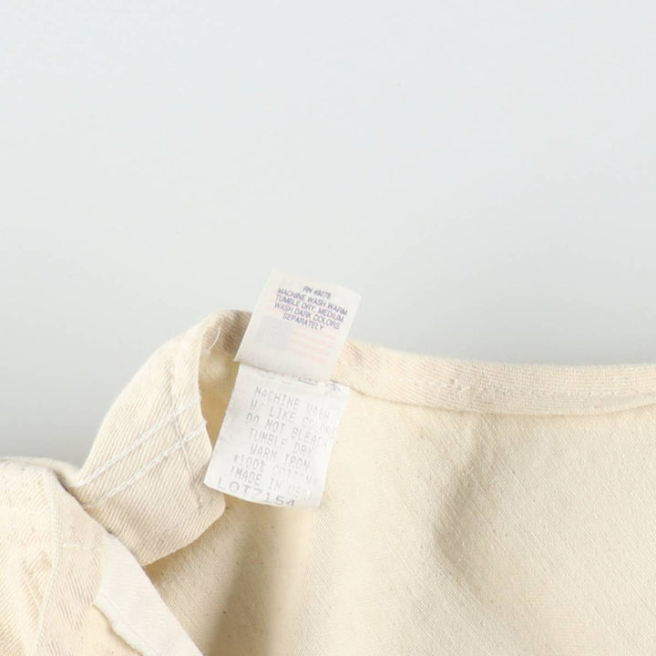 Stan Ray Diamond Vogel off-white overalls, made in USA, men's size W42 (approx.), vintage. cotton unbleached Vintage Second Hand