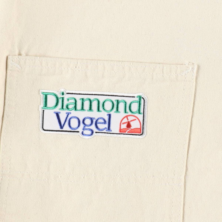 Stan Ray Diamond Vogel off-white overalls, made in USA, men's size W42 (approx.), vintage. cotton unbleached Vintage Second Hand