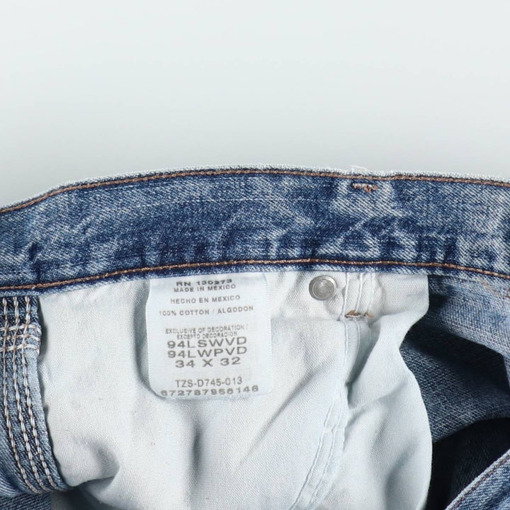 Wrangler Denim Painter Pants for Men, W34 equivalent cotton blue type Vintage Second Hand