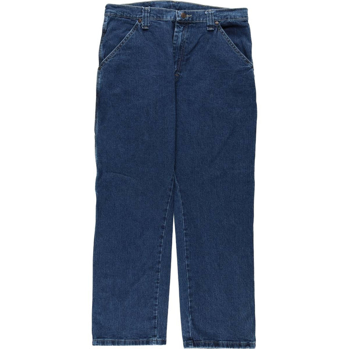 00'S Wrangler Denim Painter Pants Men's W34 cotton blue type Vintage Second Hand