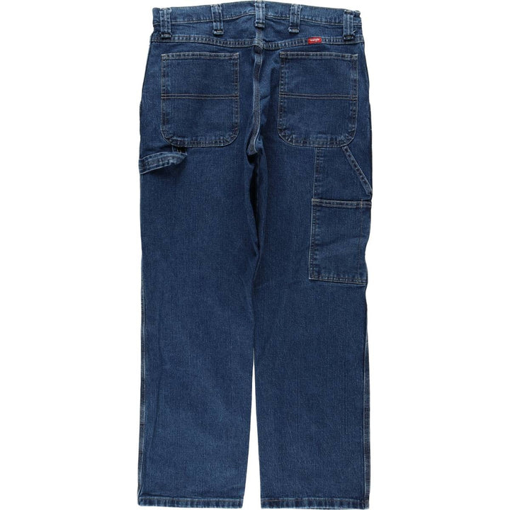 00'S Wrangler Denim Painter Pants Men's W34 cotton blue type Vintage Second Hand