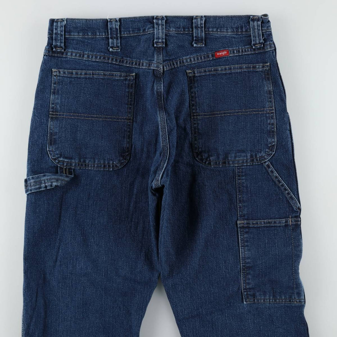 00'S Wrangler Denim Painter Pants Men's W34 cotton blue type Vintage Second Hand