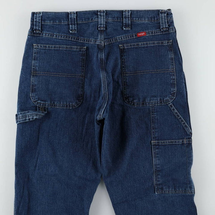 00'S Wrangler Denim Painter Pants Men's W34 cotton blue type Vintage Second Hand