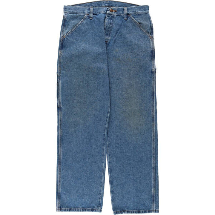 Rustler denim painter pants, men's size W33 (approx.) cotton blue type Vintage Second Hand