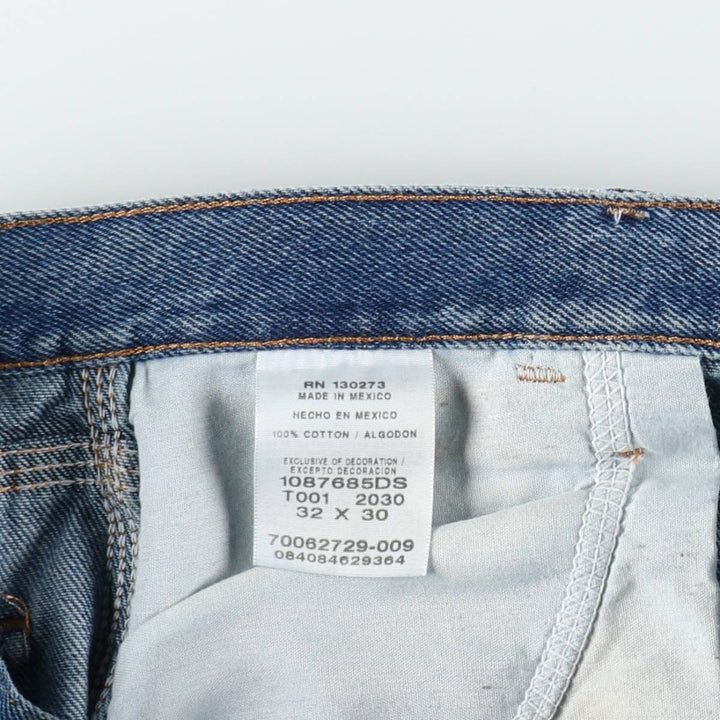 Rustler denim painter pants, men's size W33 (approx.) cotton blue type Vintage Second Hand