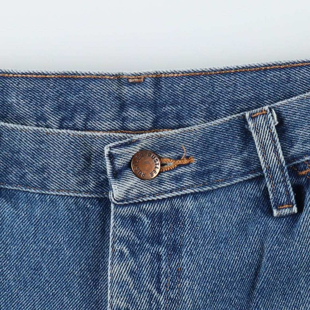 Rustler denim painter pants, men's size W33 (approx.) cotton blue type Vintage Second Hand