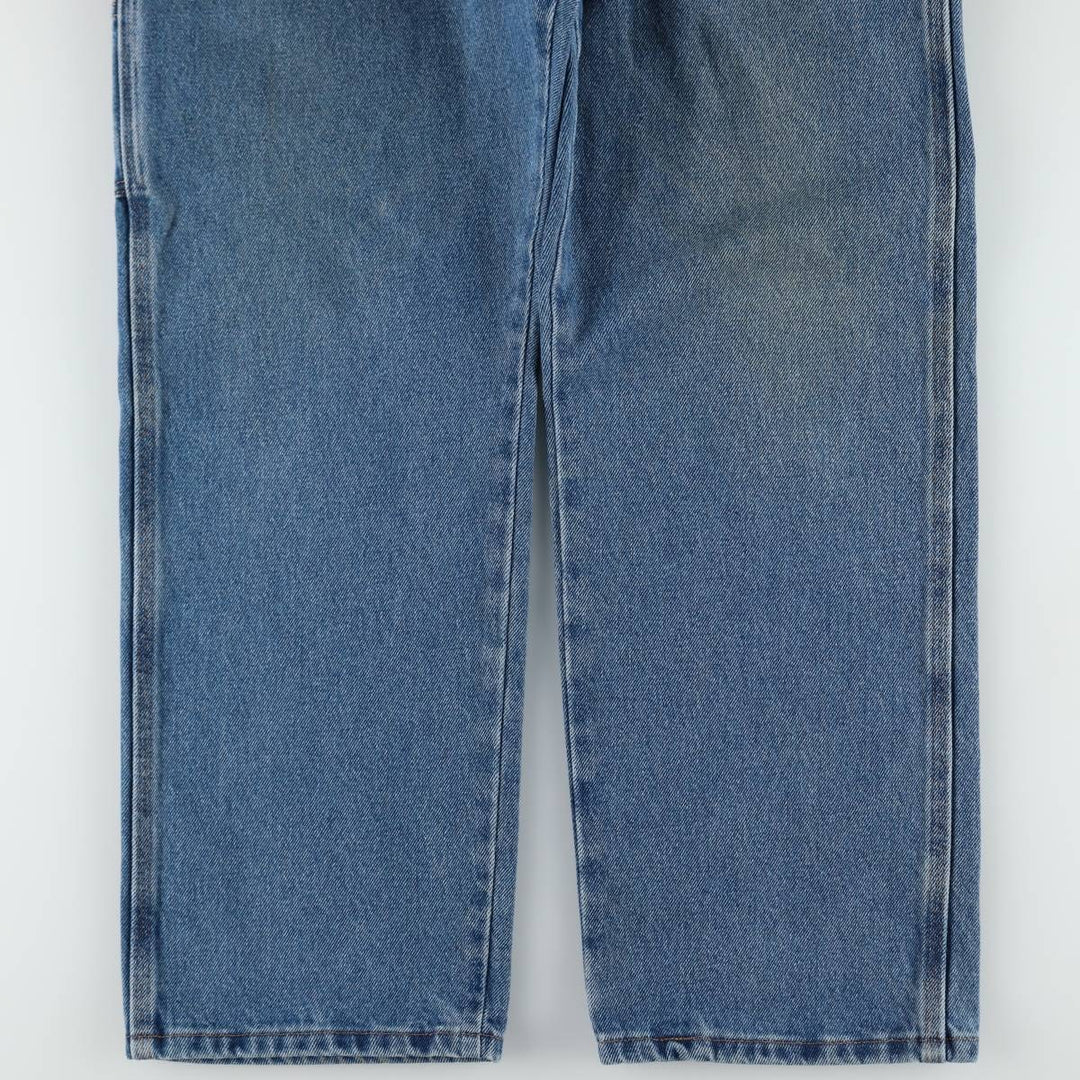 Rustler denim painter pants, men's size W33 (approx.) cotton blue type Vintage Second Hand