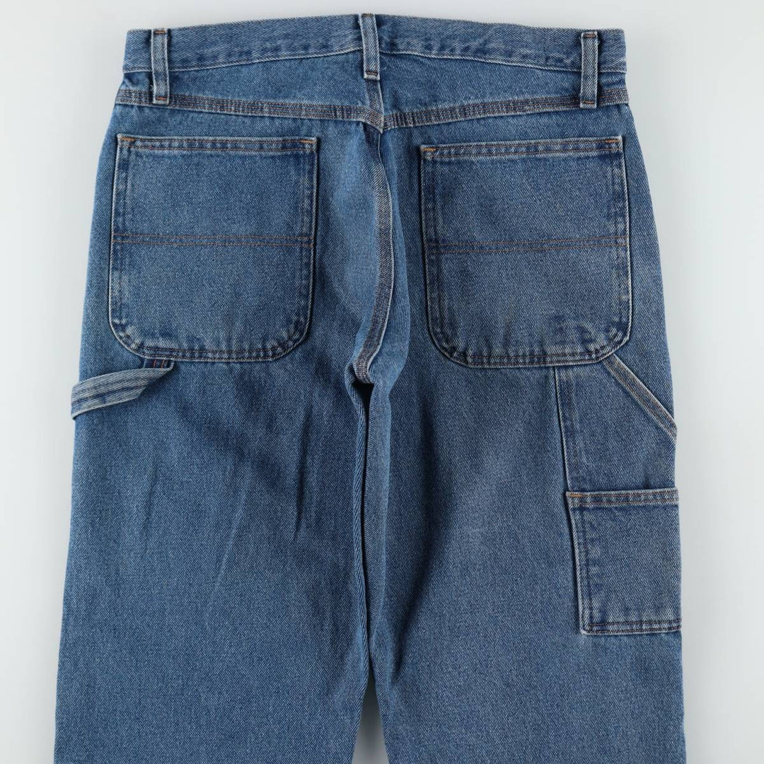 Rustler denim painter pants, men's size W33 (approx.) cotton blue type Vintage Second Hand