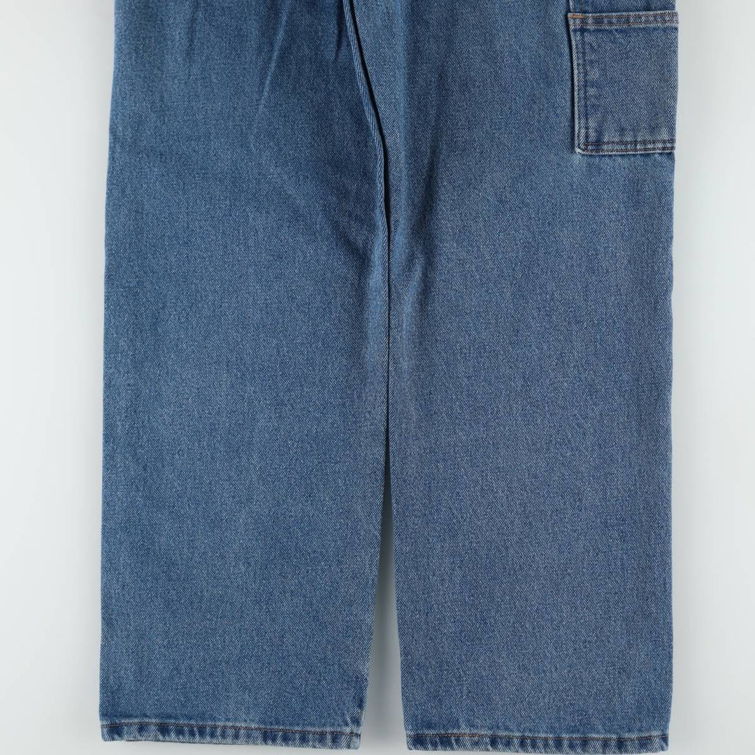 Rustler denim painter pants, men's size W33 (approx.) cotton blue type Vintage Second Hand