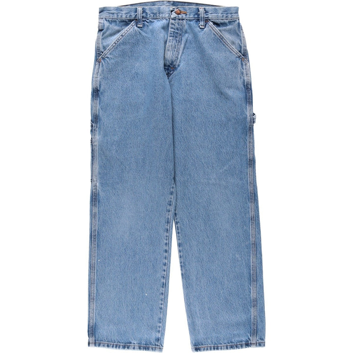 Rustler denim painter pants, men's size W32 (approx.) cotton blue type Vintage Second Hand