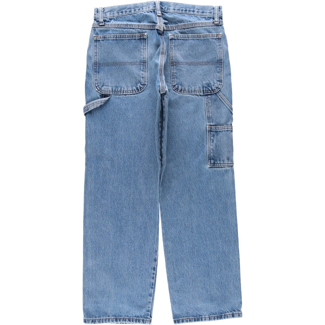 Rustler denim painter pants, men's size W32 (approx.) cotton blue type Vintage Second Hand