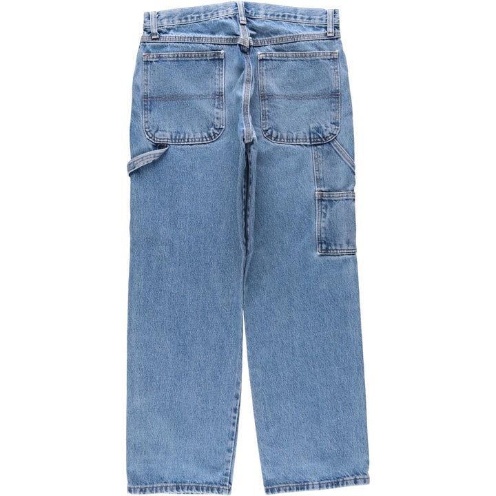 Rustler denim painter pants, men's size W32 (approx.) cotton blue type Vintage Second Hand