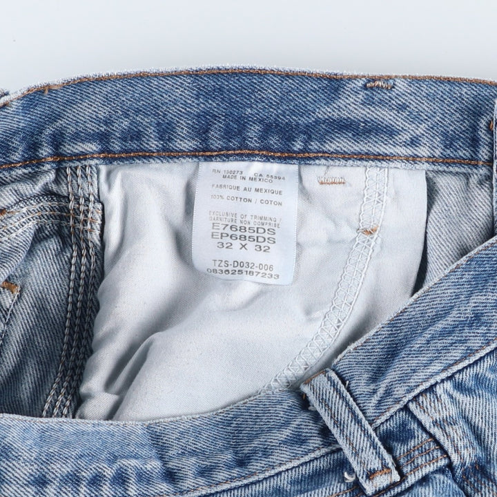 Rustler denim painter pants, men's size W32 (approx.) cotton blue type Vintage Second Hand