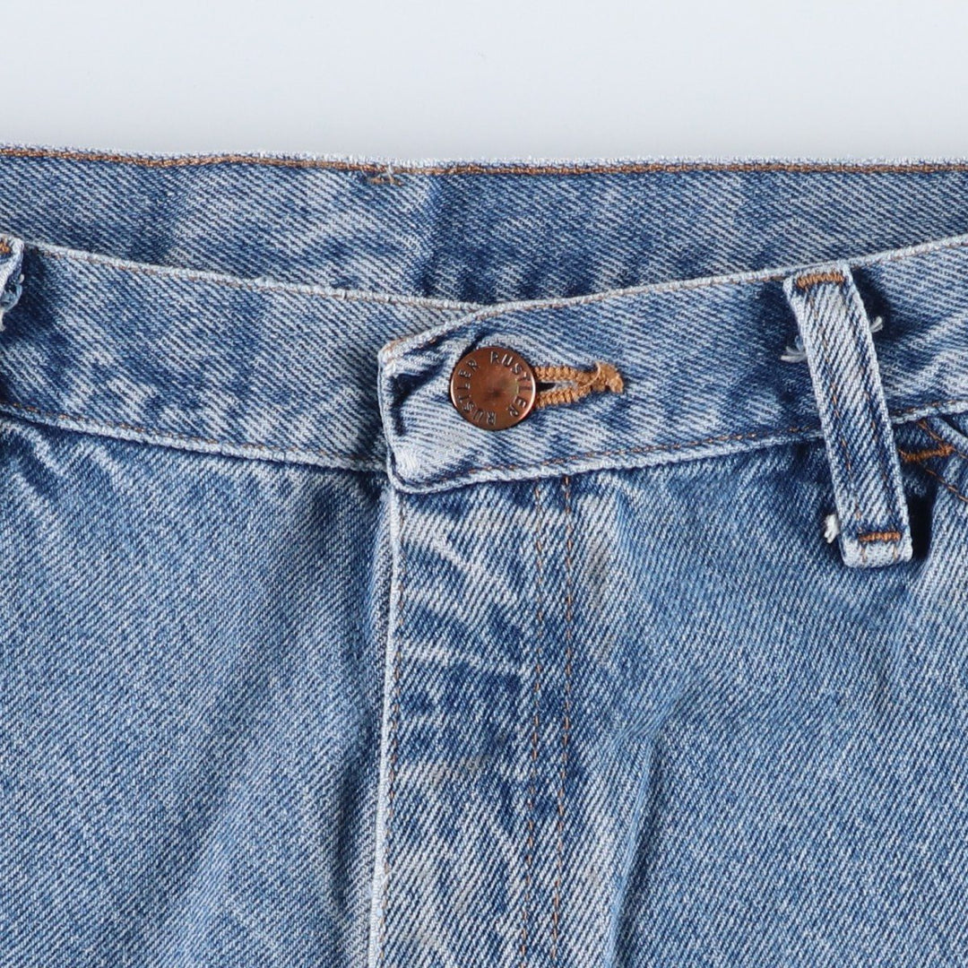 Rustler denim painter pants, men's size W32 (approx.) cotton blue type Vintage Second Hand
