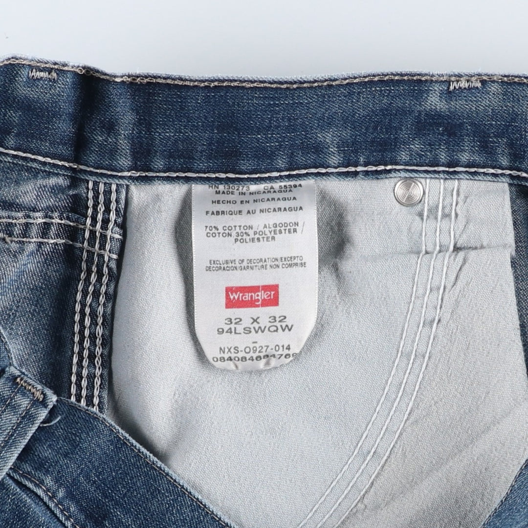 Wrangler Denim Painter Pants for Men, W32 equivalent cotton blue type Vintage Second Hand