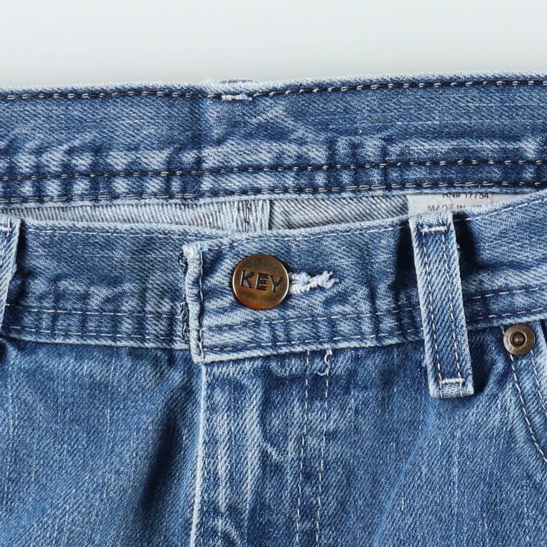 Key Denim Painter Pants, Men's, Size W33 (approx.) cotton blue type Vintage Second Hand