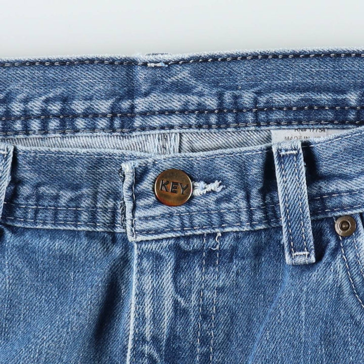 Key Denim Painter Pants, Men's, Size W33 (approx.) cotton blue type Vintage Second Hand