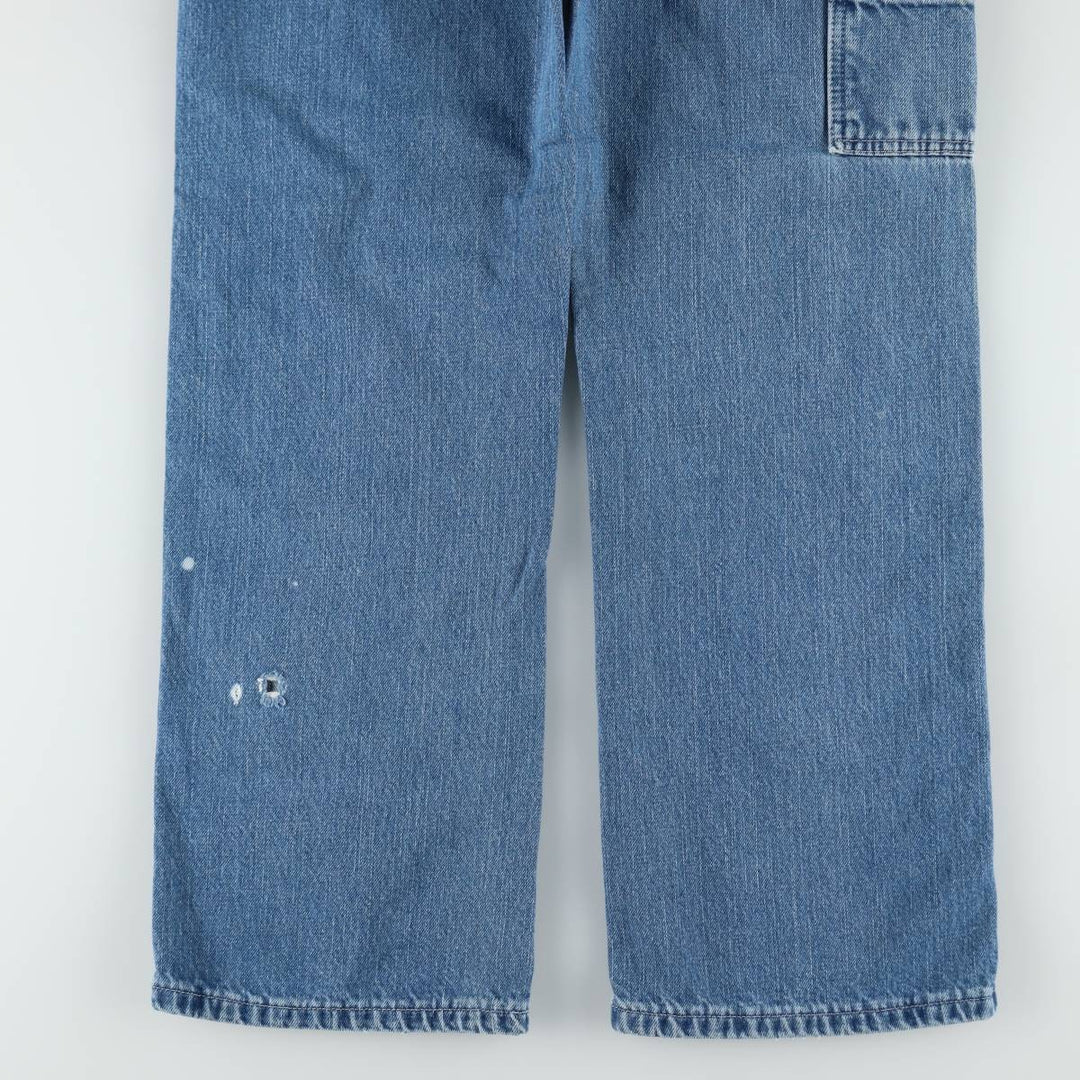 Key Denim Painter Pants, Men's, Size W33 (approx.) cotton blue type Vintage Second Hand