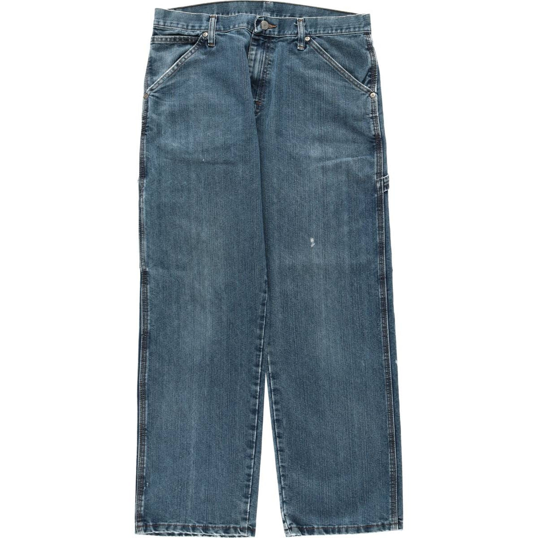 00'S Wrangler Denim Painter Pants Men's W33 equivalent cotton blue type Vintage Second Hand
