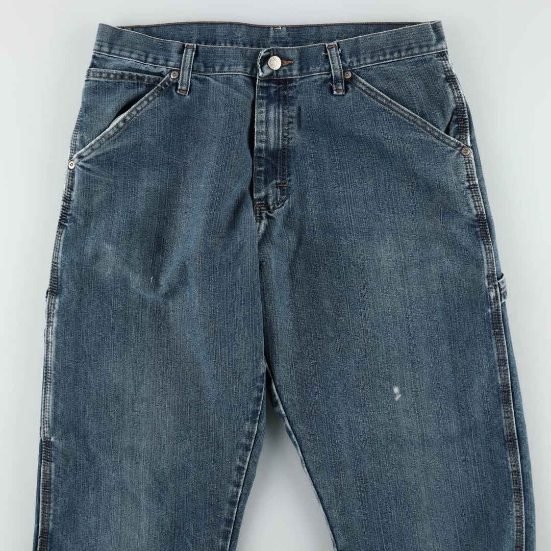 00'S Wrangler Denim Painter Pants Men's W33 equivalent cotton blue type Vintage Second Hand