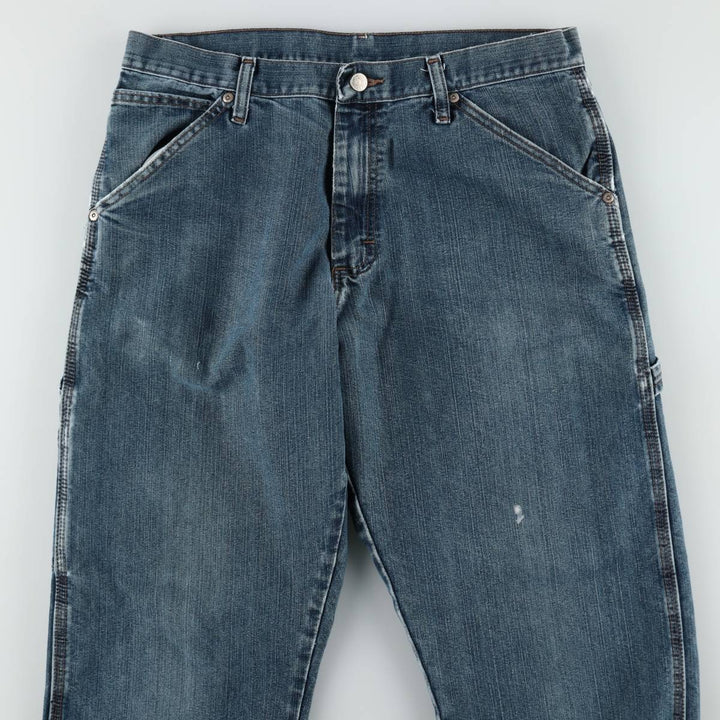 00'S Wrangler Denim Painter Pants Men's W33 equivalent cotton blue type Vintage Second Hand