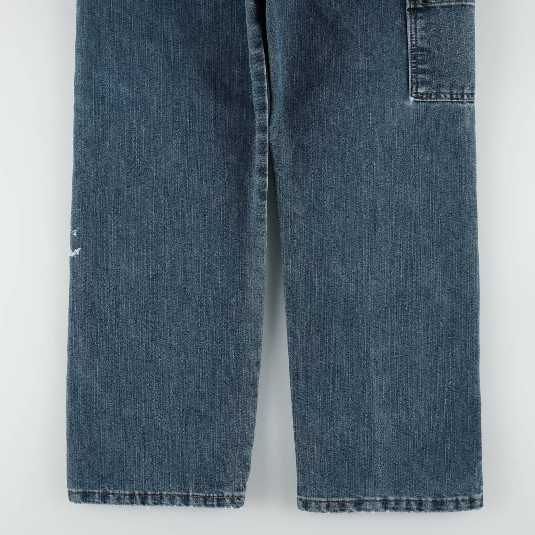 00'S Wrangler Denim Painter Pants Men's W33 equivalent cotton blue type Vintage Second Hand