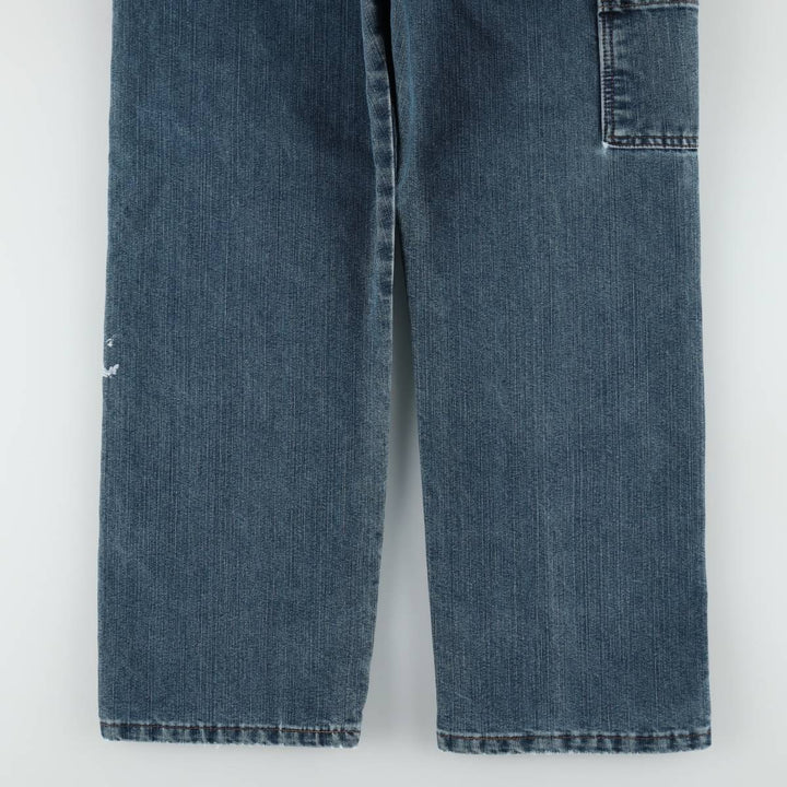 00'S Wrangler Denim Painter Pants Men's W33 equivalent cotton blue type Vintage Second Hand