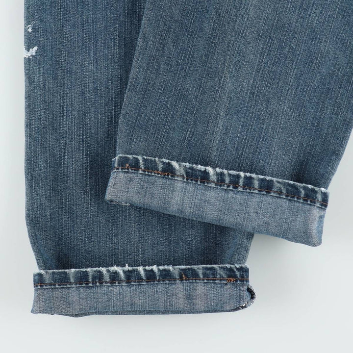 00'S Wrangler Denim Painter Pants Men's W33 equivalent cotton blue type Vintage Second Hand
