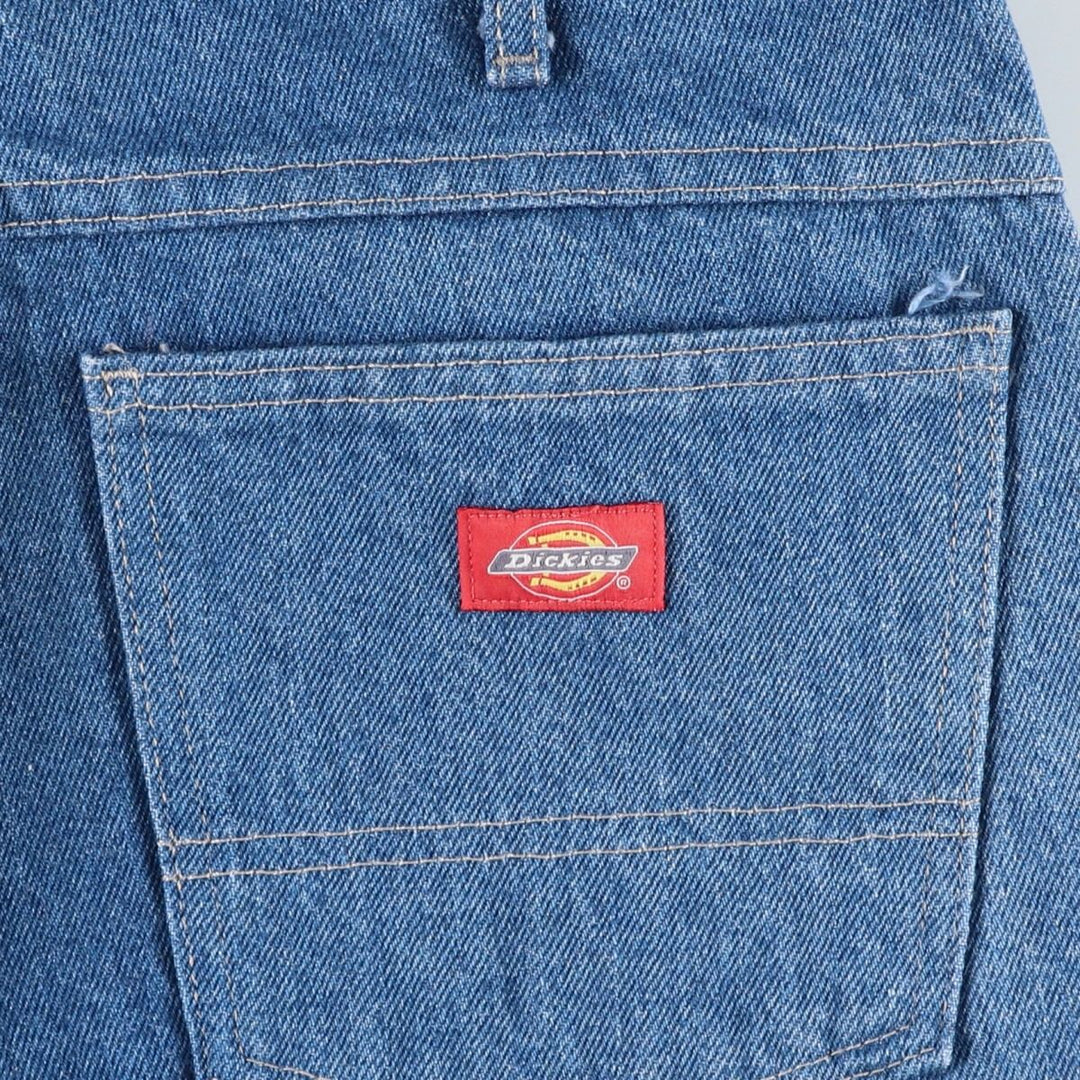 Dickies Double Knee Denim Work Pants, Men's Size W32 (approx.) cotton blue type Vintage Second Hand