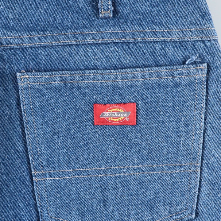 Dickies Double Knee Denim Work Pants, Men's Size W32 (approx.) cotton blue type Vintage Second Hand