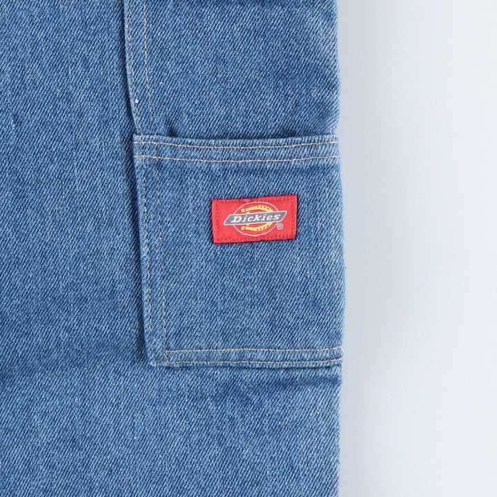 Dickies Double Knee Denim Work Pants, Men's Size W32 (approx.) cotton blue type Vintage Second Hand