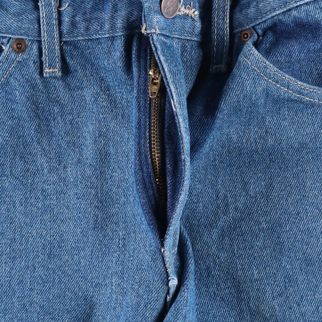 Dickies Double Knee Denim Work Pants, Men's Size W32 (approx.) cotton blue type Vintage Second Hand