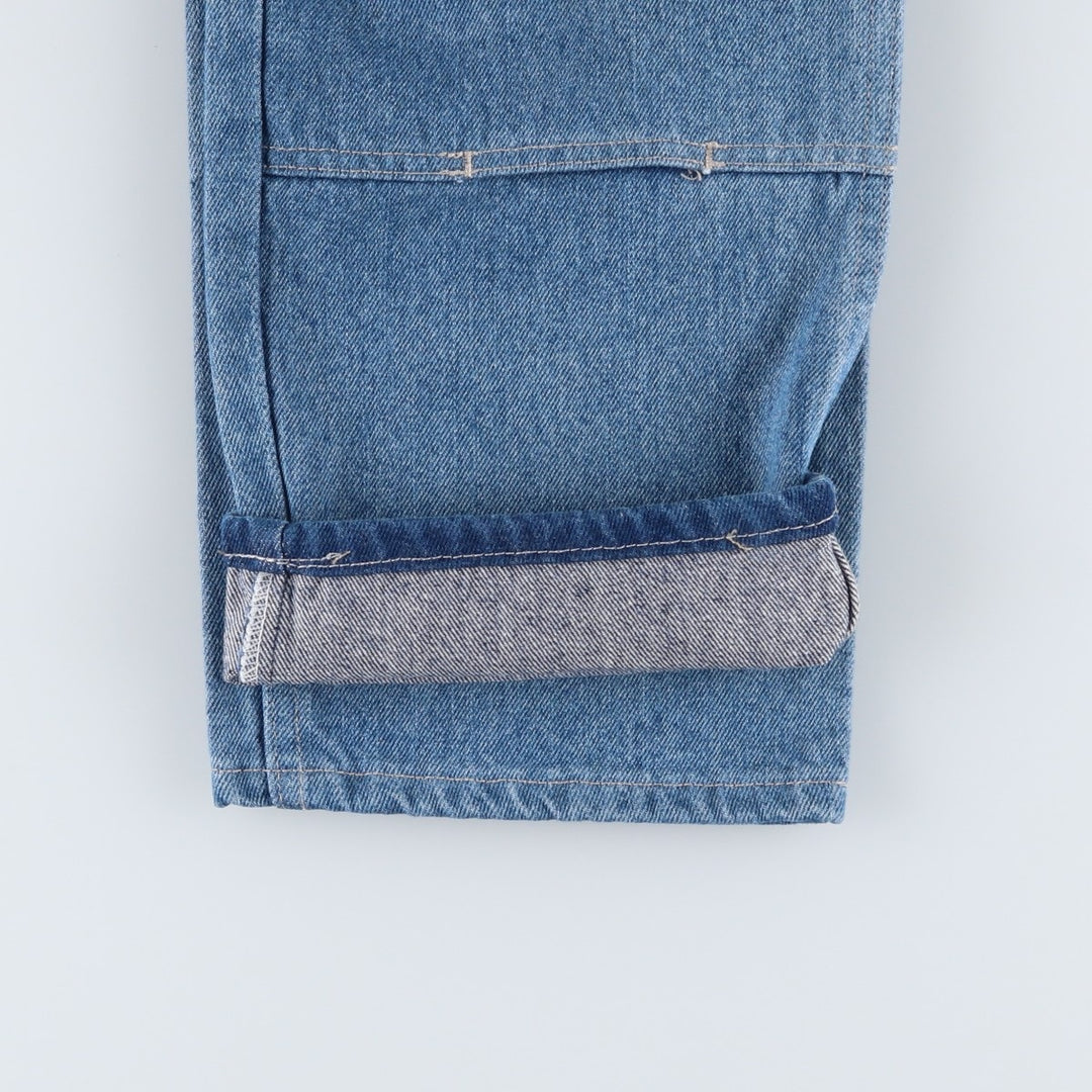 Dickies Double Knee Denim Work Pants, Men's Size W32 (approx.) cotton blue type Vintage Second Hand