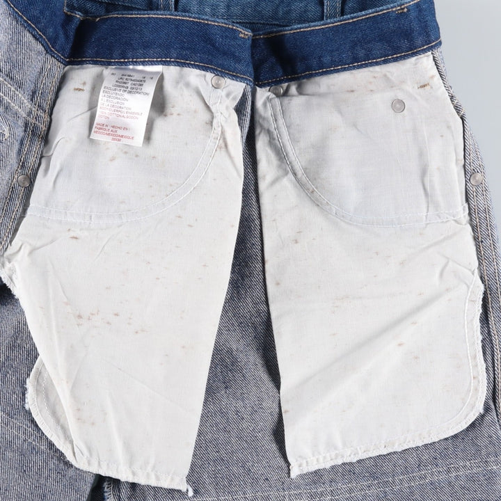 Dickies Double Knee Denim Work Pants, Men's Size W32 (approx.) cotton blue type Vintage Second Hand