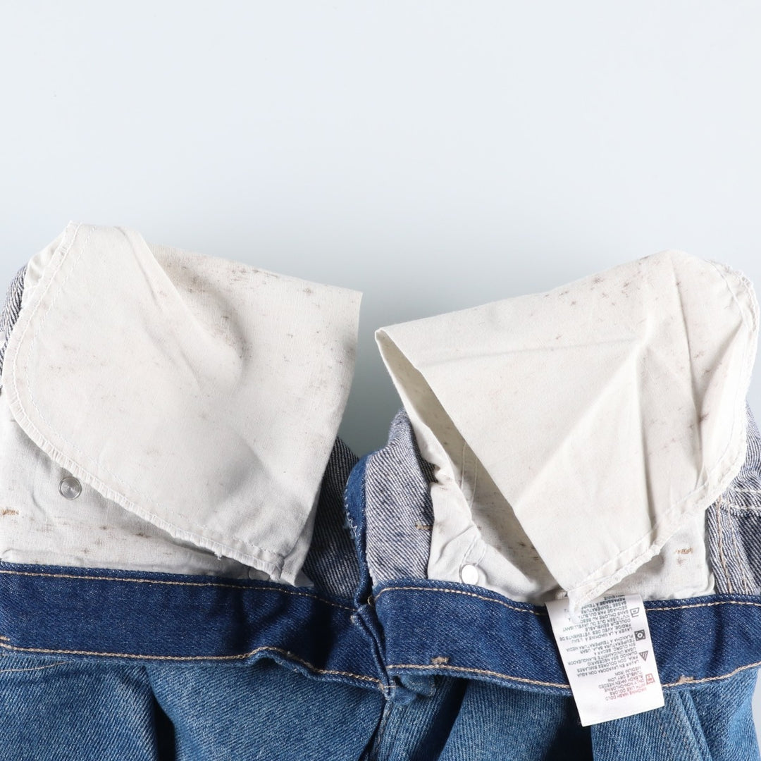 Dickies Double Knee Denim Work Pants, Men's Size W32 (approx.) cotton blue type Vintage Second Hand
