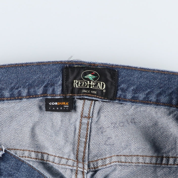 Redhead Cordura denim painter pants, men's size W36 (approx.) unclear blue type Vintage Second Hand